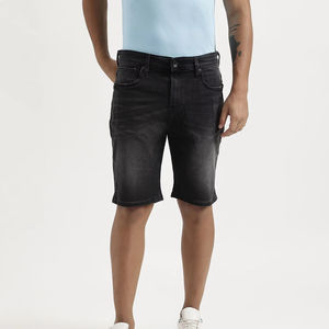 Pantalones cortos de mezclilla de verano de algodón suave para hombre OEM azul Casual Fit Streetwear estilo cómodo alta calidad moda Pantalones cortos vaqueros personalizados - Product Image 1