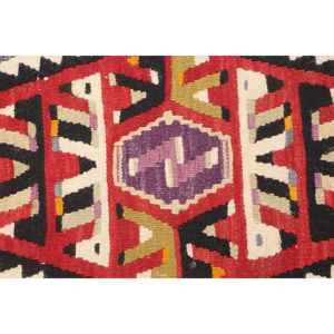 Alfombra Turca de 5.8x11 pies, Alfombra Grande Vintage, Alfombra con Puntos Rojos y Azules - Product Image 4