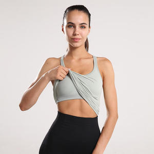 Vente en gros de yoga de qualité supérieure à bas quantité minimale de commande logo personnalisé entraînement fitness séchage rapide yoga sans manches respirant OEM - Product Image 2