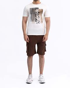 Camiseta Personalizada Lisa para Hombre, Corte Regular, 100% Algodón, Estilo Casual Urbano, Cuello Redondo, Impresión de Logotipo Personalizado, Transpirable - Product Image 1