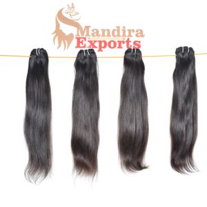 100% sin procesar virgen cutícula alineada Remy color negro sedoso mechones rectos extensiones de cabello humano camboyano - Product Image 6