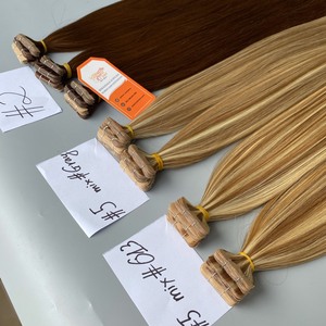 Wholesale Price Stock <b>Top</b> Quality Remy Human Double Drawn Tape Hair Extensions Human Hair <b>Italian</b> Glue For Reselling 40pcs/100g - Product Image 2