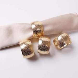 Deluxe Quality <b>Silver</b> Metal <b>Napkin</b> Rings Modern Design Durable Eco-Friendly Party Table Accessories - Product Image 5