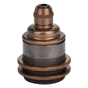 Anello a vite in metallo bronzo per attacco lampada retro E27 - Product Image 2