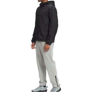 Hot Selling Solid Black Color Zipper Style <b>Rain</b> <b>Jacket</b> High Quality Waterproof Fabric <b>Long</b> Sleeve Loose Fit <b>Rain</b> <b>Jacket</b> For Men - Product Image 3