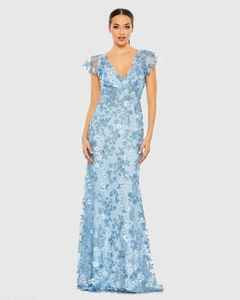 Robe de soirée élégante et luxueuse pour femmes, style A, nouvelle arrivée, sans manches, longueur au sol, broderie en relief, écologique - Product Image 5