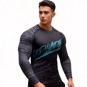 Customized Printing Custom Summer Fitness Long Sleeve <b>Compression</b> <b>Shirt</b>-Full Sublimation Athletic Wear with Four-Way Stretch - Product Image 4