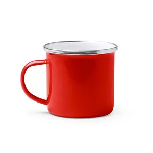 Mug en émail rétro Astoria, articles promotionnels personnalisés pour boissons - Product Image 2