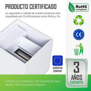 Lámpara de Pared Exterior Blanca CCT de 12W, Elegantes Lámparas de Pared para Uso en Exteriores - Product Image 2
