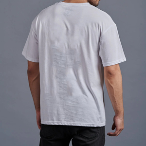 เสื้อยืดฟิตเนสโอเวอร์ไซส์แห้งเร็วสไตล์วินเทจของผู้ชายเสื้อยืดผ้าฝ้าย100% เฮฟวี่เวตแบบหลวมสำหรับฤดูร้อน - Product Image 6