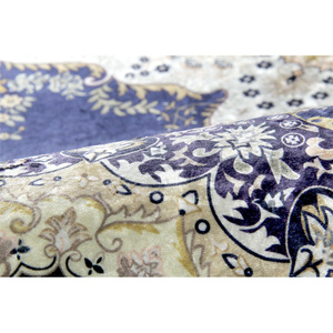 Alfombra de terciopelo de cristal de lujo, calidad hotelera, clásica, personalizada, de felpa, con medallón, para pasillo, fabricada a máquina, con base antideslizante de puntos, para boutique. - Product Image 5