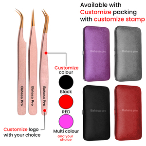 Juego de Pinzas para Pestañas con Punta de Fibra al por Mayor, Herramientas de Extensión de Pestañas con Logotipo Personalizado, Suministro Directo del Fabricante, OEM ODM por Bahasa Pro - Product Image 6