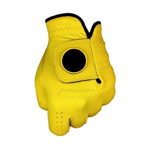 Innovadores guantes de golf de piel de oveja OEM por encargo antideslizante transpirable cuero genuino deportes de verano - Product Image 3