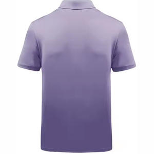 เสื้อยืดผู้ชายขายส่งแบบใหม่ ระบายอากาศได้ดี ปักโลโก้ตามสั่ง พิมพ์ลายถัก - Product Image 3