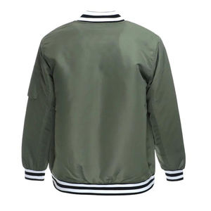 Chaquetas de cuero personalizadas de invierno Arm Varsity Bomber, chaquetas de cuero personalizadas para hombres, chaqueta transpirable de secado rápido y duradera para hombres - Product Image 3