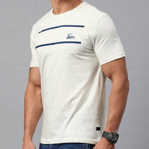 T-shirts pour hommes légers et personnalisés - Coton/polyester durable, respirant, séchage rapide, dernier style SONISPO SPORTS FITNESS, manches courtes - Product Image 2