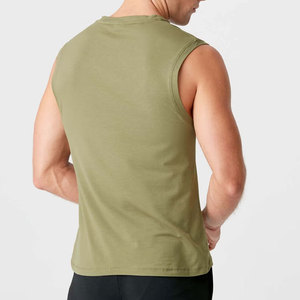 Camiseta sin mangas duradera fácil de usar en línea Camiseta sin mangas de color personalizado Camiseta hecha a medida de tela suave - Product Image 3