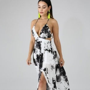 Nuevo verano Boho vestido de diseñador Tie Dye Maxi vestidos para las mujeres señoras de algodón vestido Sexy - Product Image 1