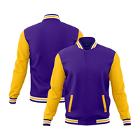 Veste universitaire réversible coupe-vent pour homme, style streetwear, avec logo personnalisé pour club sportif, idéale pour l'hiver