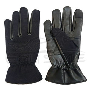 Genuine Sheep Skin Leather <b>Gloves</b> Outdoor Driving Fashion Windproof Adult Black Touch Screen <b>Women</b> Winter <b>Gloves</b> - Product Image 1