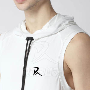 <b>Men's</b> High Quality Sleeveless Hoodie Customizable Fitted Tank <b>Top</b> with Print Pattern Casual Blank <b>Thermal</b> Hoodie Size XS Winter - Product Image 6