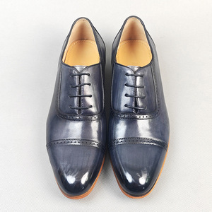 Zapatos Brogue de Cuero Duradero con Plantilla Amortiguadora y Detalles Perforados, Zapatos Formales para Hombre - Product Image 4