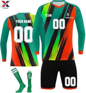 Maillot de football bicolore 100% polyester unisexe pour adultes, tissu léger, confortable, respirant, séchage rapide, personnalisable - Product Image 6