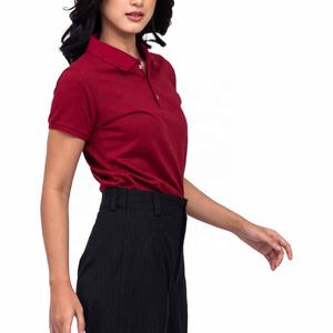 Poliéster/algodón de mujer de alta calidad para camisas Casual transpirable media manga Color personalizable y logotipo al por mayor - Product Image 4