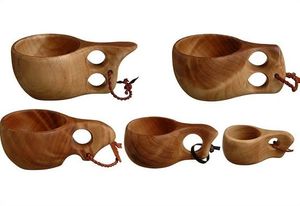 Japanese Style Natural Wood Tea Cup for Hot Cold Drinks <b>Mug</b> with Excellent Explanatory Features Wood Wine Coffee Water Cup - Product Image 4
