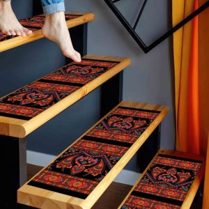 Tapis imprimé : Moderne, ethnique, Navajo, géométrique, couloir, fin, intérieur, personnalisé, avec poils doux - Product Image 3