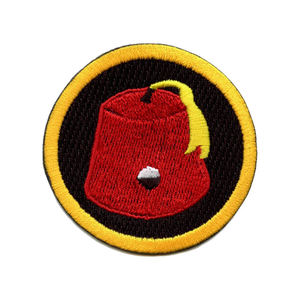 Insignes brodés de l'infanterie légère Mortarman, vert maïs, petits insignes brodés, insignes de commerce en tissu pour les forces, haute qualité - Product Image 1