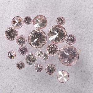 เพชรคุณภาพพรีเมียมทรงกลมเจียระไนแบบบริลเลียนท์ สีชมพู ได้รับการรับรองจาก IGI ระดับความสะอาด VVS เพชรเพาะเลี้ยงสำหรับทำเครื่องประดับ หินหลวมจากผู้ผลิต - Product Image 2