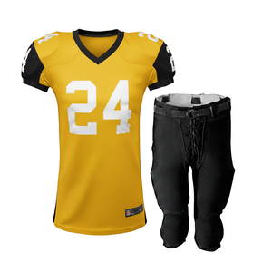 Maillot de football américain personnalisé pour adultes, uniforme de match, 245GSM polyester respirant, prêt pour le jeu, vêtements de sport - Product Image 2