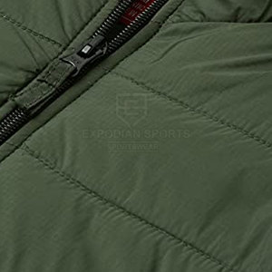 Veste d'hiver sans manches pour homme en meilleur matériau, veste à bulles décontractée de haute qualité avec logo frontal, respirante et écologique - Product Image 4
