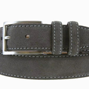 Ceinture en daim DesertDune, ton chaud, finition rustique, cuir véritable de qualité supérieure de Divine International - Product Image 1