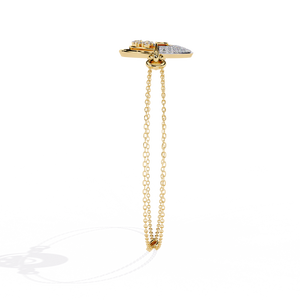 Magnifique bracelet et jonc en or 18 carats avec diamants de laboratoire - Product Image 6