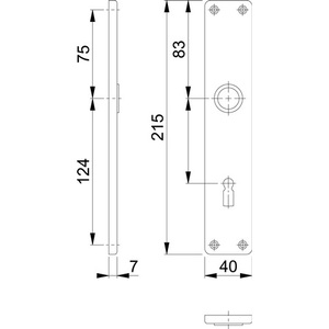 Manijas para Puertas y Ventanas-HOPPE Long Shield Par 202SP F1 Color Natural 78 mm - Product Image 4