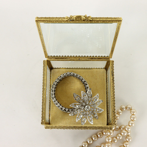 Newly Style Bevelled <b>Glass</b> and Brass Gold Jewelry <b>Box</b> Storage <b>Box</b> Indian Handmade Best Wholesale Price Wedding Gift Organize <b>Box</b> - Product Image 3