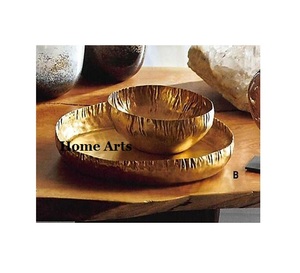 Lot de 2 bols à chocolats de tailles différentes Bol de service alimentaire en métal aluminium design tendance pour la maison et l'hôtel - Product Image 3