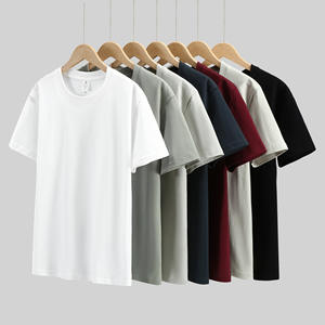 O-Neck Oversized 100% Cotton 240gsm <b>Heavyweight</b> Tshirt Blank <b>T</b>-<b>shirt</b> for <b>men</b> DDP Shipping - Product Image 1