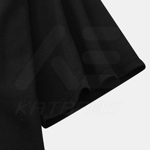 Vente en ligne T-shirt pour homme à manches courtes, col rond, couleur unie, respirant, en coton, tissu doux, matière durable, 220g - Product Image 4