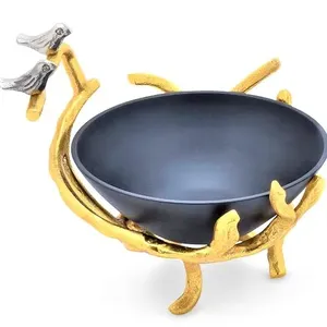 ชามผสมอาหารและผลไม้ชามเหล็กหล่อสีทองสำหรับร้านอาหารคลาสสิกชามสลัดเสิร์ฟสลัด304แบบกำหนดเอง - Product Image 1