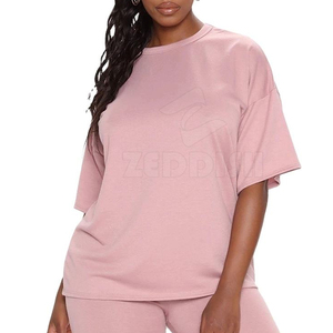 Nuevo diseño de camiseta de gran tamaño para mujer, camiseta de gran tamaño personalizada para mujer, camiseta de gran tamaño de nuevo estilo para mujer - Product Image 1