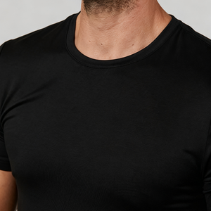 T-shirt en coton 100% personnalisé avec logo pour homme, sous-vêtement à col rond de qualité supérieure, t-shirts décontractés pour homme, coupe ample, vêtements teints en pièce, chemises OEM - Product Image 4