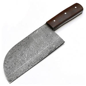 Cuchillo de Cocina de Acero de Damasco Forjado a Mano con Logotipo Personalizado, Cuchillo de Chef con Mango de Madera, Alta Calidad, Ecológico, para Diestros - Product Image 1