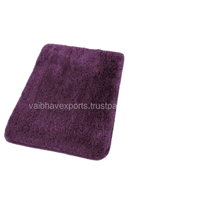 Quality Assured Custom Size Microfiber Anti-Slip Bathroom Rugs Soft Fluffy Modern Woven Techniques Low Prices India Exporters - Product Image 4