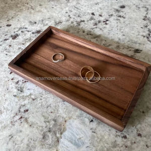 Premium Natural Acacia <b>Wood</b> Serving Tray Handmade Tableware Accessory - Product Image 4