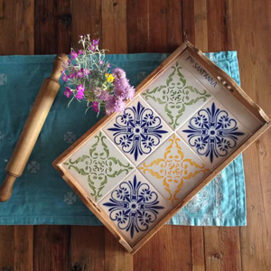 Bandeja MDF de diseño con patrón abstracto, perfecta para cocinas modernas, comedores y áreas de despensa de Oficina a diario - Product Image 1