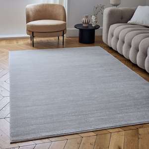 Alfombra a Rayas Gris Crema Carmel 6020, Producto de Decoración de Pisos Elegante - Product Image 2