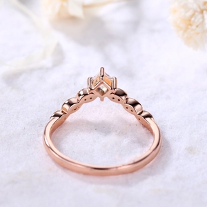 Anillos DE BODA Diamante Oro blanco Único Arco Iris Piedra lunar Lujo Nuevo diseño Oro sólido Anillo de joyería fina con anillo de diamantes reales - Product Image 4